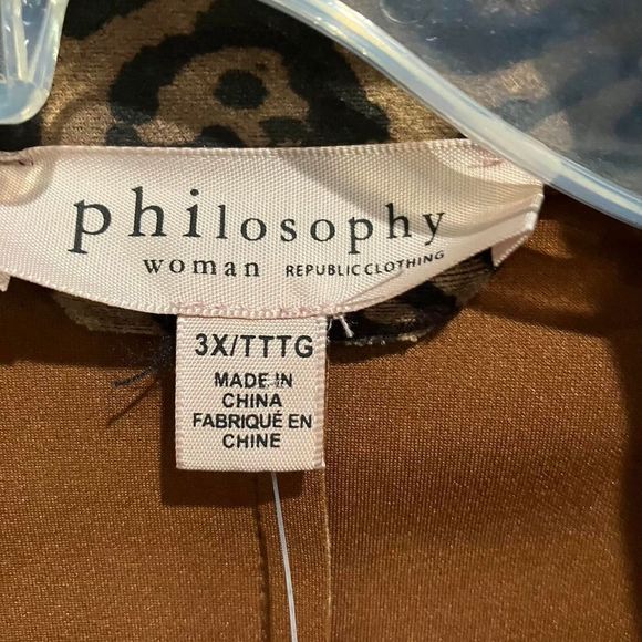 NWT! Philosophy leopard print faux leather jacket 3X! - Picture 4 of 10